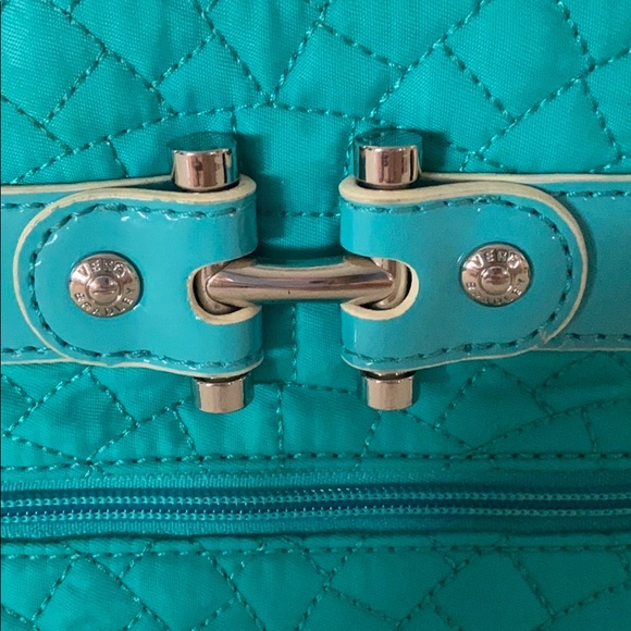 Vera Bradley Quilted Teal Clutch - Picture 4 of 9